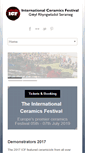 Mobile Screenshot of internationalceramicsfestival.org